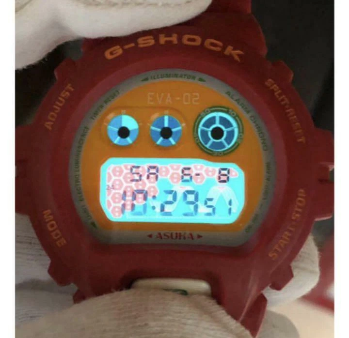 Express G Shock Evangelion ASUKA DW 6900 Casio EVA 02 Japan Limited Watch  EVA-02