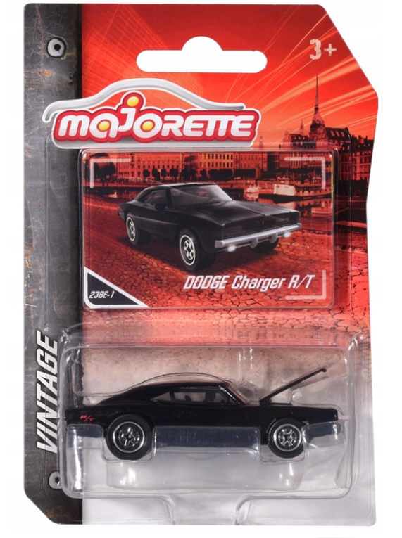 Dodge Charger R/T USA Car Model Diecast 1:64 Scale Majorette Vintage Edition