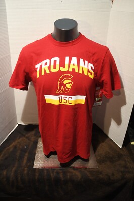 USC Trojans  Cardinal Short Sleeve T Shirt NWT Men's L-2XL 100% Cotton New W Tag