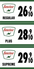 Sinclair gasoline advertising sign rare 3 piece sign vintage Style reproduction