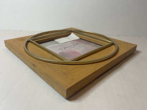 Cornice quadrata con accenti dorati in legno Tahari adatta per foto 4’’’x4’’ - Foto 7 di 7