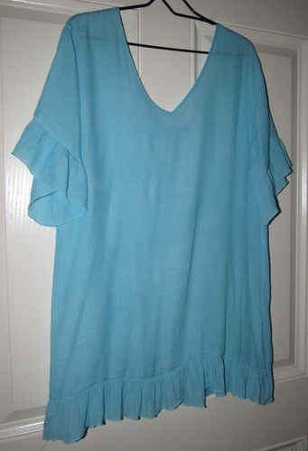 Robe De Plage Couverture The Children's Place - Taille XL 14 - Thème Sirène - Blanc - Occasion Très Bon état