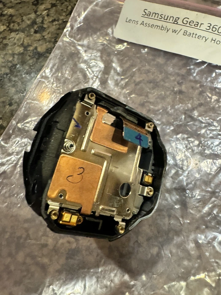 Conjunto de lente Samsung Gear 360 grados cámara SM-C200 con soporte de batería Foto 3 de 4