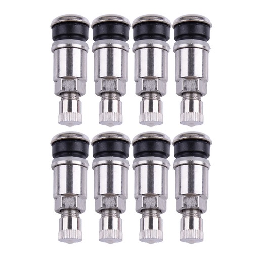 8-Pack Stainless Steel High Pressure Bolt-In Tire Valve Stems With Caps – GEARZAAR, USA