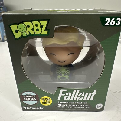 Funko Dorbz Vinyl Figure Fallout ADAMANTIUM SKELETON Glow in the Dark Video Game