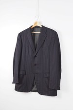 Ermenegildo Zegna 15 Milmil Charcoal Gray Blazer Sport Coat Jacket 50 R 40 BL054