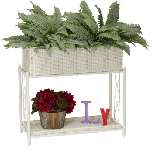 Household Essentials ML-5017 Resin Wicker Planter Stand DAMAGED BOX - Picture 4 of 9