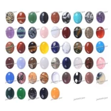 Stone Gemstone Gem 20mm oval cab cabochon DIY jewelry making Assorted