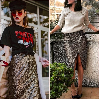 sequin skirt uk ebay