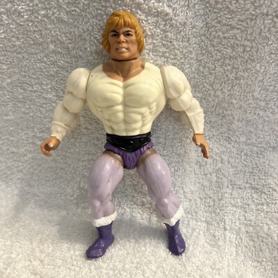 MOTU He Man Prince Adam Figure 1981 Purple White Masters Of The Universe Mattel