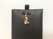14K Solid Real Gold The Little Mermaid Nymph Nude Lady Charm Pendant 3 gr