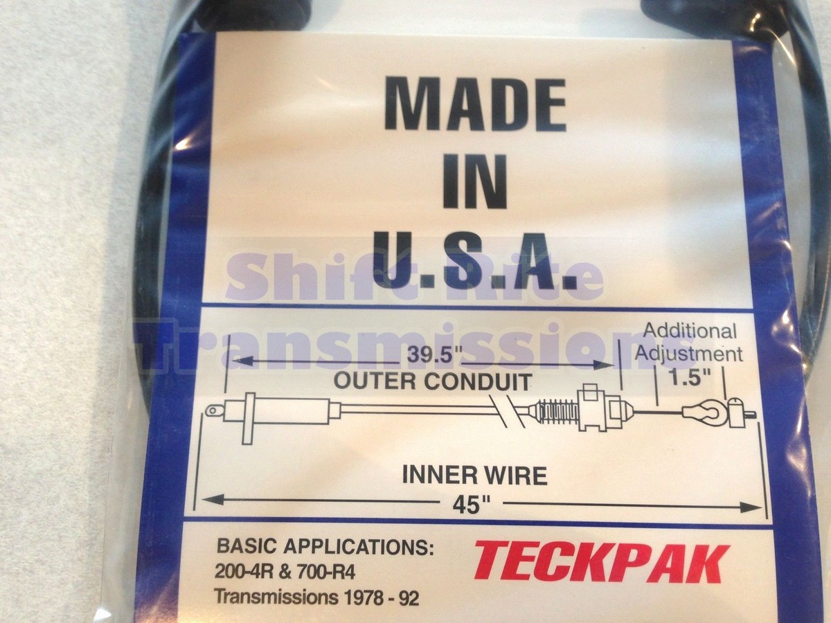 700R4 Kickdown Cable, Détente de transmission de câble