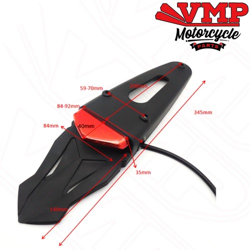 LED Rear Brake Tail Light Numberlate Fender for Rieju Drac 50 RRX 50 / Spike 50 - Picture 2 of 3