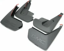 2015-2020 GMC Yukon XL Front & Rear Molded Splash Guard Package Black OEM GM