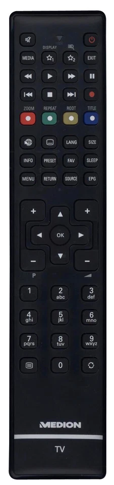 Original Fernbedienung RC1208, MSN:40038764 für Medion Fernseher