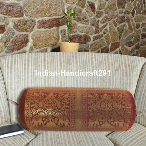 Handmade Round 100% Silk Home Décor Pillows