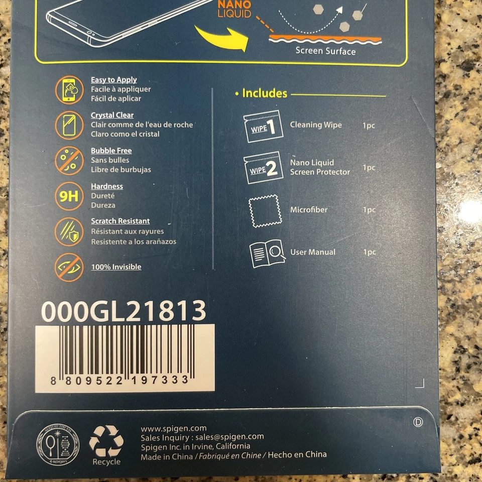 SPIGEN GLAS.TR Nano LIQUID Premium Wipe-On Screen Protector Kit Universal - Image 4 of 4