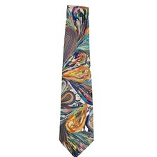 Vintage Neck Tie Psychedelic Paisley Groovy Hippy Retro 1960s 1970s Esquire