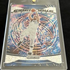 Luka Doncic Fireworks Fast Break Disco #1 2024-25 Panini Prizm  Mavericks Lakers