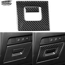 Real Carbon Fiber Driver Storage Box Handle Cover Trim For Mazda 3 Axela 2019-26