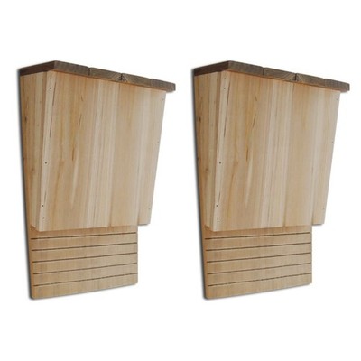 2x Holz Fledermauskasten Fledermaushaus Nistkasten Fledermausnistkasten vidaXL