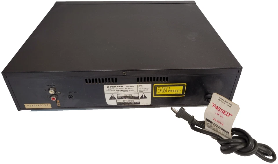 Pioneer PD-X66 Compact Disc CD Audio Player Black Tested & No Power - Image 3 of 4