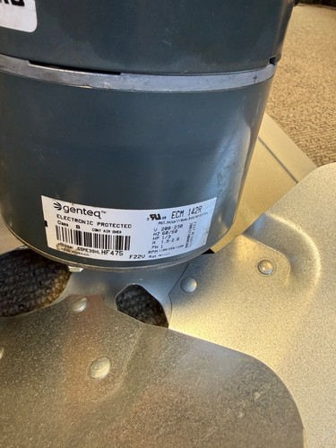 Genteq 5SME39HL HF475 Condenser Fan Motor 1/3HP 208-230V 1200RPM