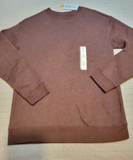 Cat Jack Unisex Kids XL Pullover Sweatshirt Soft Burgundy NWT Long Sleeve