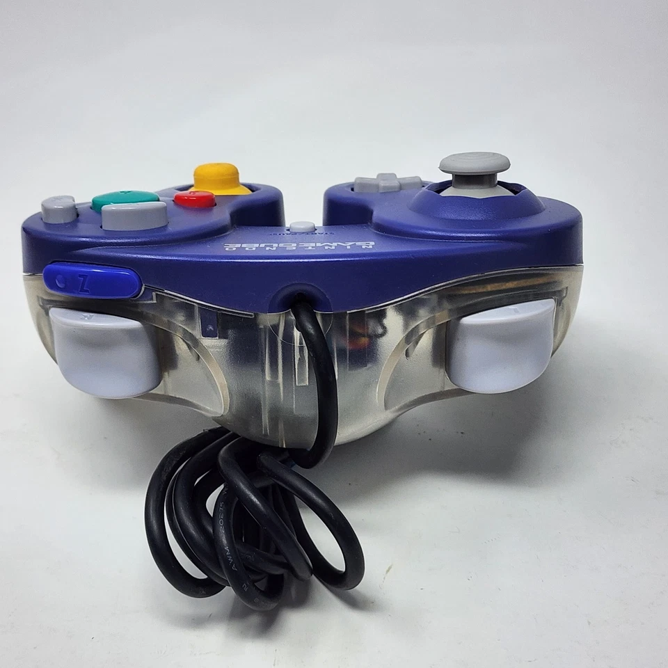 Nintendo GameCube Indigo Clear Controller Official Very Good Condition - Image 4 of 4