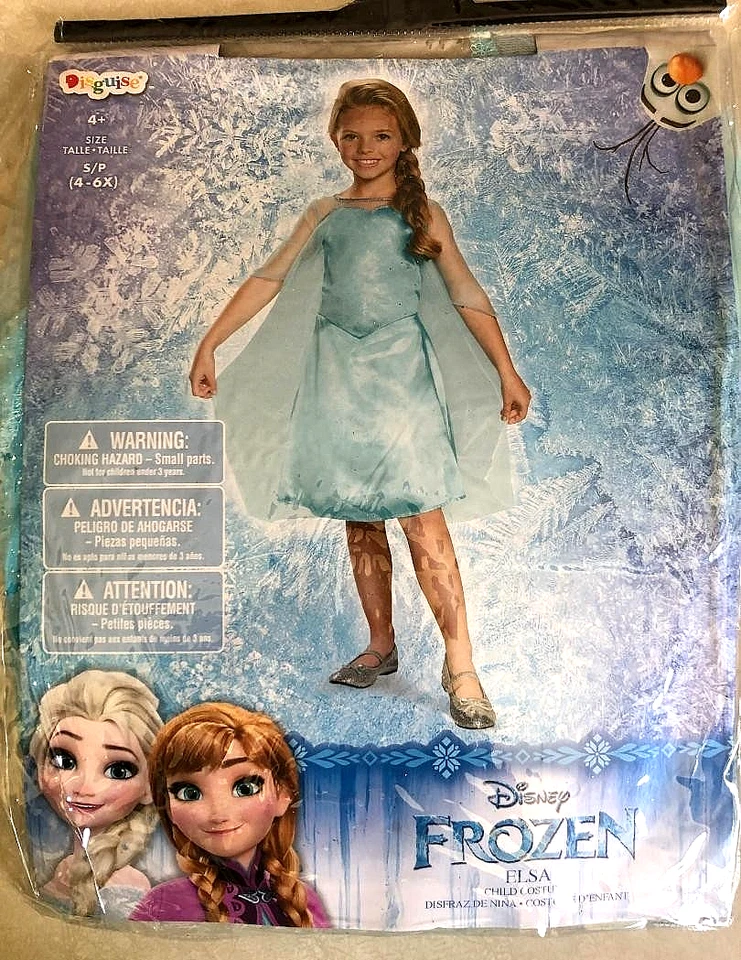 Nuevo Disfraz Disney Frozen ELSA Niño Halloween Talla Pequeña 4/6 Foto 2 de 3