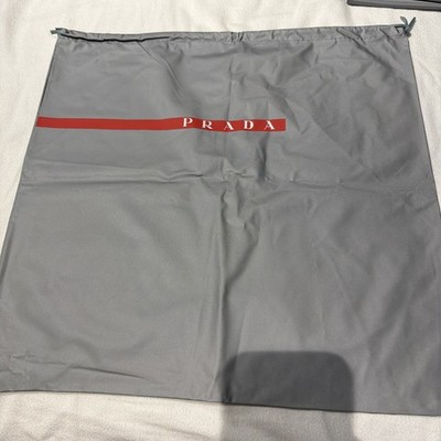 Prada drawstring bag GREY 15.5x15.5 inches