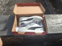 Puma Caven White/Grey Mens UK 9