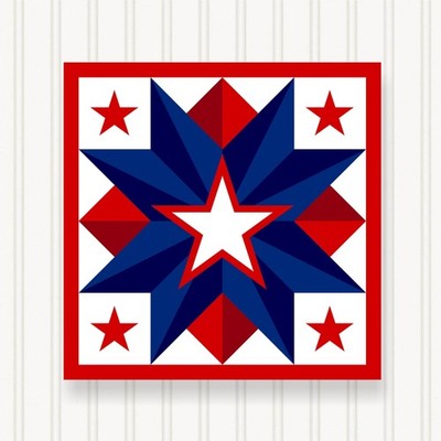 Barn Quilt Square, 8 Sizes, Outdoor & Indoor Wall Art, Home Decor, BQ096