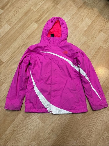 The North Face Girls HyVent 3-in-1 Hooded Winter Jacket Pink L 14-16 Coat