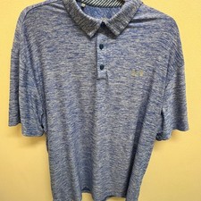 Under Armour Men's HeatGear Playoff Heathered Golf Polo Shirt XL