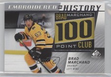 2021-22 Upper Deck SP Game Used Embroidered in History Brad Marchand #30 2po