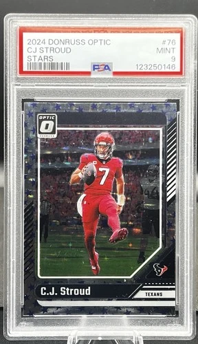 2024 Donruss Optic Stars CJ Stroud #76 PSA Mint 9 Houston Texans