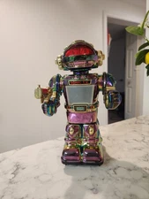 Vintage 1980s Ho-Kai Toys T. V. Sonic Robot, TESTED, WORKS ~ MOVES NOISE LIGHTS