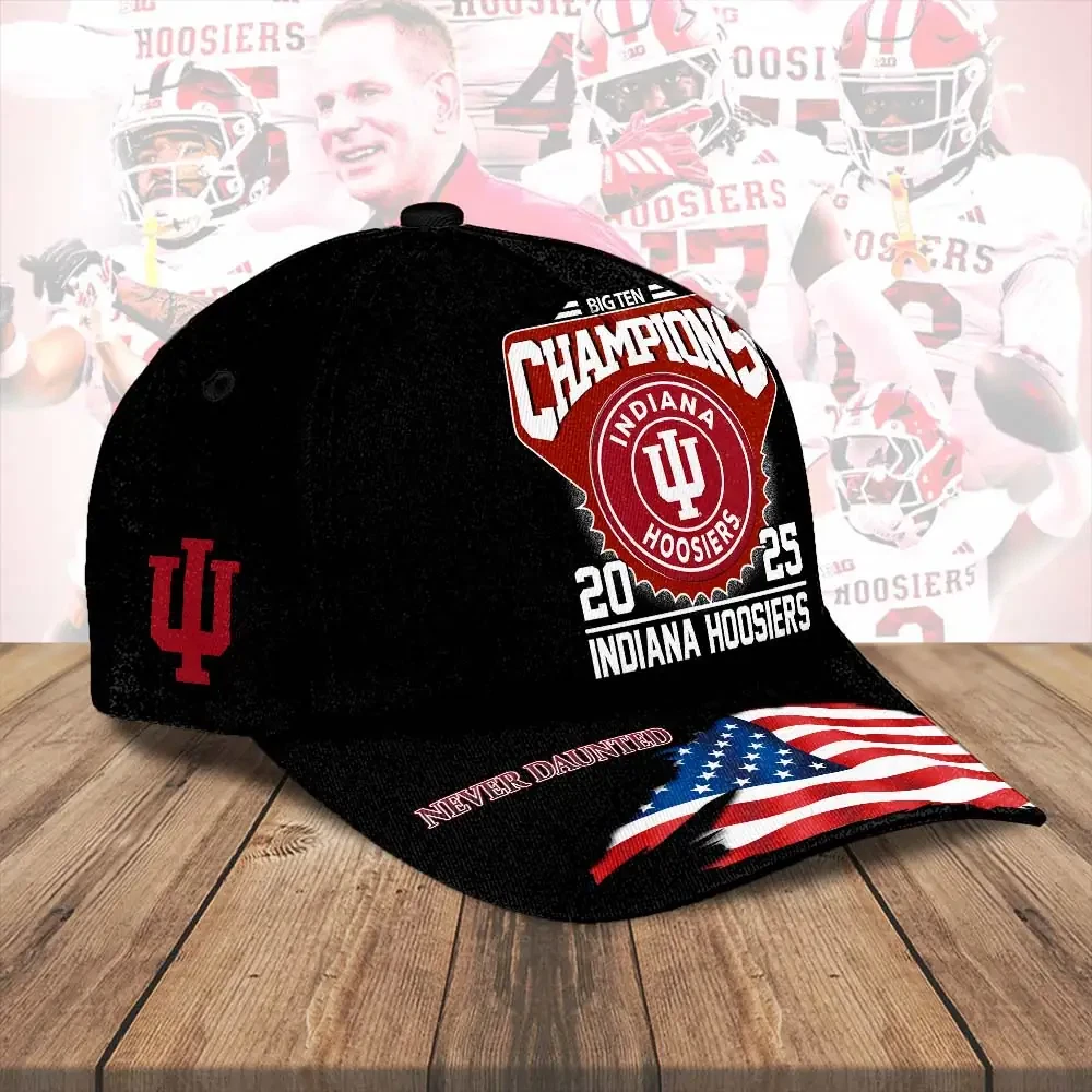 Hoosiers Football 2025 Big Ten Champions Classic Cap