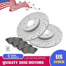 Rear Brake Disc Rotors And Ceramic Pads for Mitsubishi Outlander Eclipse Cross