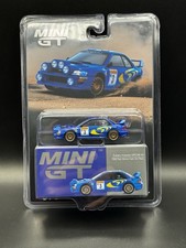 Mini GT Subaru Impreza WRC98 1998 Rally Monte-Carlo 3rd Place #3 #975 1/64