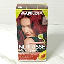 Garnier Nutrisse Ultra Color Goji Berry R2 Medium Intense Auburn Hair Color New!
