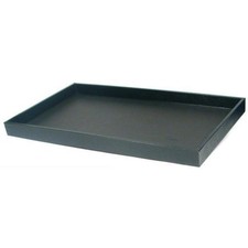 Black Faux Leather Jewelry Display Tray Large Organizer