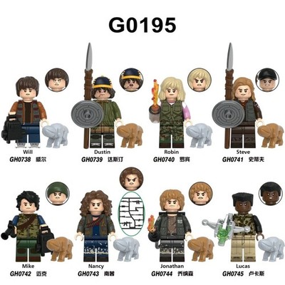 Stranger Things Halloween Custom Lego Minifigur Horror Spielzeug Minifigur x 8