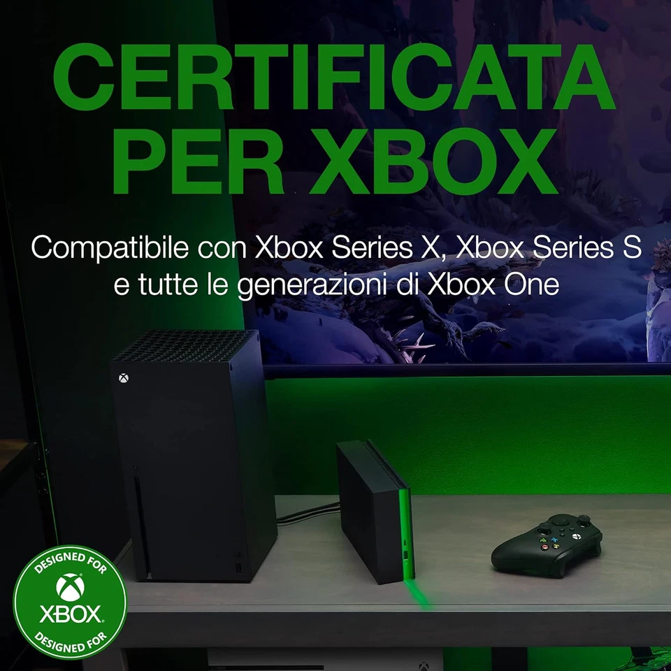 Game Drive Hub 8TB, Hard Disk Esterno, USB 3.2 Gen 1, Illuminazione LED, Rescue- - Immagine 3 di 4