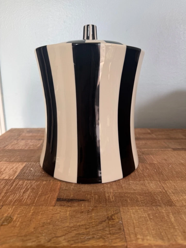 Пенсионерская канистра «Gluten» Jonathon Adler Vice черно-белая - Изображение 4 из 4