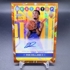 #/25! 🚨2024-25 Topps Chrome Sapphire Ron Holland II RC Auto Next Stop Rookie