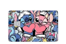  Stitch And Angel Credit Debit Card Sticker Skin  Small Chip Free Shipping 