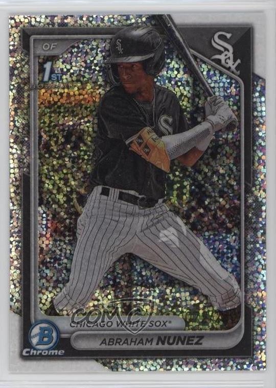 2024 Bowman Chrome Prospects Speckle Refractor /299 Abraham Nunez #BCP-56 1f5h