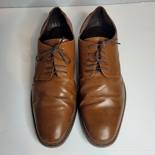 Van Heusen Garrett Mens Dress Shoes Lace Up Size 12M Brown - Picture 2 of 17